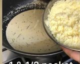A picture of step 5 of Restaurant style fettuccine Alfredo pasta❤️❤️.