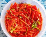 A picture of step 2 of Gajar ki raiti (gajar ka achar) 🥕🥣.