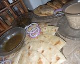 A picture of step 8 of Daal kachori or paratha.