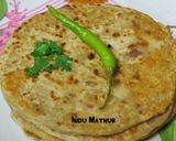 बेसन प्याज़ के परांठे (besan pyaz ke parathe recipe in Hindi) रेसिपी चरण 4 फोटो