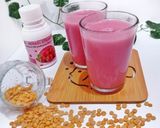 Foto langkah ke 8 dari resep Homemade Strawberry Soy Milk.