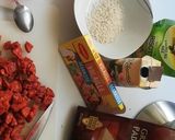 Une image de l'étape 1 de Risotto chorizo et parmesan.