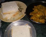 A picture of step 2 of Bread Somosa.