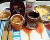 A picture of step 1 of Chocolate sandwich.
