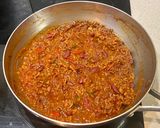 A picture of step 4 of Vegan chilli con carne.