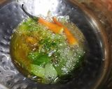 A picture of step 3 of Mung beans curry.