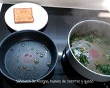 Foto del paso 6 de la receta: Sándwich de Acelgas, Huevos codorniz y Queso