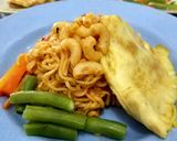 Foto langkah ke 17 dari resep Mie Saus Bolognese & Omelet Keju.