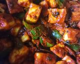A picture of step 6 of Kadai Paneer.