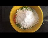 A picture of step 1 of Indonesian Vegetable Fritters (bakwan sayur).