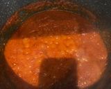 A picture of step 5 of Jollof spaghetti (restaurant version).