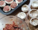 #swieta Pieczarki nadziewane krok przepisu 2 zdjęcie