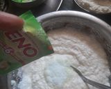 A picture of step 3 of Sandwich Dhokla.