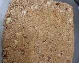 A picture of step 6 of Seasome seeds (till) peanuts jaggery chikki(till gud chikki).