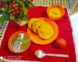 A picture of step 9 of Moth Dal with Masala Kachori.