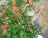 A picture of step 2 of Lebanese-Style Foul Moudammas.