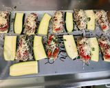 Une image de l'étape 15 de Courgettes en mini sandwichs croustillants aux tomates, bœuf et fromage.