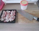 รูปขั้นตอนการทำที่ 1 ของ หมูสามชั้นทอดเกลือ