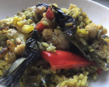 Foto del paso 14 de la receta: Paella vegetariana de celebración 🥂