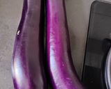 A picture of step 1 of Ground Pork Steamed with Eggplant.