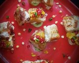 A picture of step 4 of Fried bread dhokla.