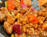 A picture of step 4 of Chicken Manchurian.