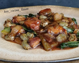 Foto del paso 12 de la receta: Pak choi salteado con pulpo y habas
