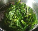 A picture of step 3 of Palak paneer.