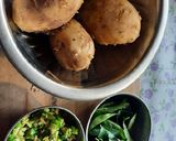 A picture of step 1 of Mumbai famous street side vada pav.