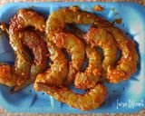 A picture of step 2 of Kunafa Prawns in Wasabi.