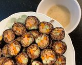 Hình bước làm 3 của món Kimbap gạo lứt 😋