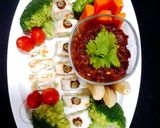 รูปขั้นตอนการทำที่ 3 ของ ไข่ขาวม้วน /ชูชิไข่ขาว ทานคู่กับน้ำพริกตาแดง