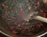 A picture of step 3 of Red saag.