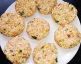 A picture of step 3 of Sabudana vada.