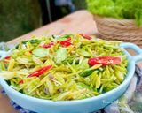 Foto langkah ke 6 dari resep Tumis Bunga Pepaya.