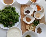 A picture of step 2 of Green Amaranth Leaves Curry | Thotakura.