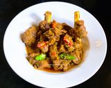 A picture of step 6 of Bhuna Gosht.