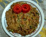 A picture of step 4 of Baingan ka bharta.