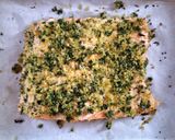 Foto del passaggio 3 della ricetta Filetto di salmone al forno con panatura