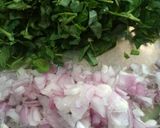A picture of step 1 of Onion & Methi paratha.