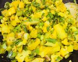 A picture of step 7 of Spring onion veg.