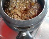 A picture of step 2 of Banana flower with Shrimps mocha diye chingri.