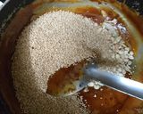 A picture of step 5 of Peanut Sesame Chikki.
