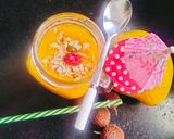 A picture of step 3 of Lychee Mango Smoothie.