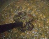 A picture of step 2 of Palak chana sabzi.