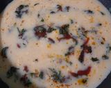 A picture of step 7 of Mediterranean Egg Pizza.