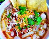 ก๋วยเตี๋ยวบะหมี่เหลืองต้มยำ วิธีทำสูตร 6 รูป