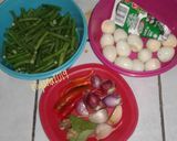 Foto langkah ke 1 dari resep Gulai kacang panjang telur puyuh.