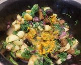 A picture of step 3 of Aloo Baingan Methi with Kasundi.