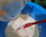 Foto langkah ke 2 dari resep Mochi Isi kacang cokelat.